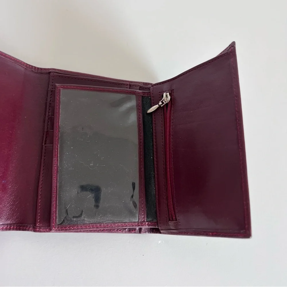 Kate‎ Spade Vintage Tri-fold Blue Brown Striped Wallet